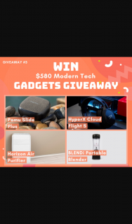 Gadget User – Win $580 Modern Tech Gadgets Giveaway (prize valued at $580)