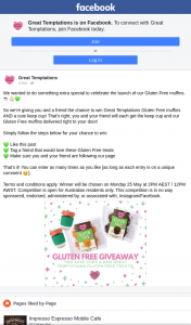 Great Temptations – Win Great Temptations Gluten Free Muffins and a Cute Keep Cup