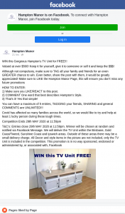 Hampton Manor – Win this Gorgeous Hampton’s Tv Unit for Free (prize valued at $500)