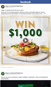 Helgas – Win 1 of 4 $1000 Visa Gift Cards (prize valued at $4,000)