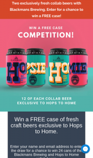 Hops to Home – Win a Free Case