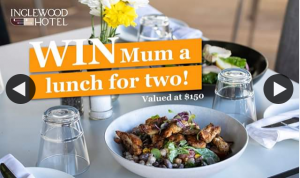 Inglewood Hotel Perth Australia – Win Mum a Lunch for Two (prize valued at $150)
