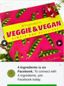 4 Ingredients – Win an Advanced Copy of 4 Ingredients Veggie & Vegan