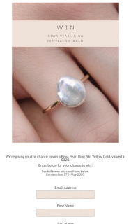 Kerry Rocks Jewellery – Win a Biwa Pearl Ring (prize valued at $320)