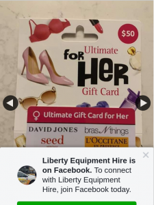 Liberty Equipment Hire – Win a $50 Voucher