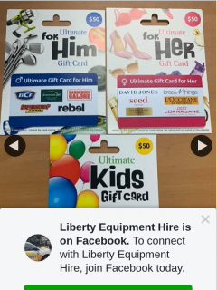 Liberty Equipment Hire – Win Various Vouchers (prize valued at $150)