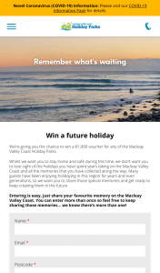 Macleay Valley Coast Holiday Parks – Win a Future Holiday (prize valued at $1,000)