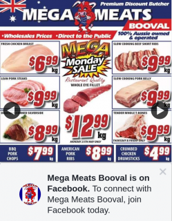 Mega Meats Booval – Win a $100 Meat Voucher (prize valued at $100)