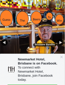 Newmarket Hotel – Win One of Three $100 Vouchers (prize valued at $100)