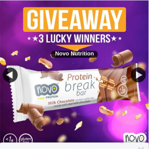Nutrition Systems – Win 1 of 3 Boxes of Novo Protein Break Bars