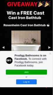 Prodigg Bathrooms – Win a Cast Iron Bathtub