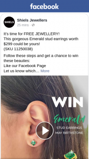 Shiels Jewellers – These Beauties (prize valued at $299)