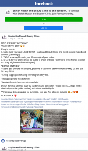 Skylah Health and Beauty Clinic – Win a Mother’s Day Pack (prize valued at $500)