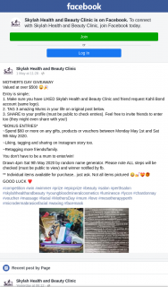 Skylah Health and Beauty Clinic – Win a Mother’s Day Pack (prize valued at $500)