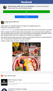 South Aussie With Cosi – Win $50 Worth of Healthy Garden Oats?