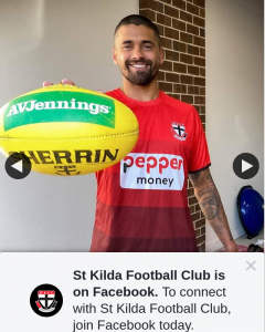 St Kilda FooTBall Club – Win 1 of Two Avjennings Match Balls (prize valued at $200)
