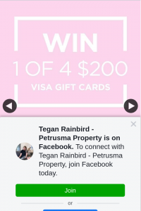 Tegan Rainbird – Win Petrusma Property (prize valued at $800)