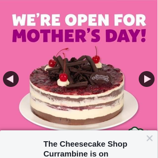 The Cheesecake Shop Currambine – Win a Cake for Mum and Show Her Who’s The Favourite Child