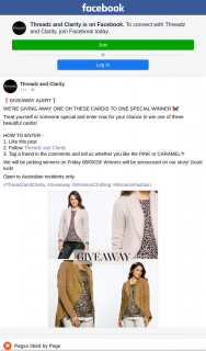 Threadz and Clarity – Win One of These Beautiful Cardis