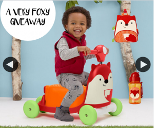 Tiny Fox AU – Win a Zoo 3-in-1 Ride on Toy Scooter Backpack & Bottle (prize valued at $230)