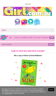 Total Girl – Win a Copy of Slime By David Walliams (prize valued at $500)