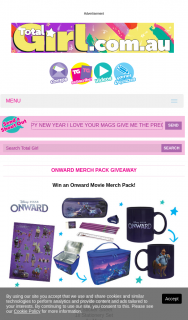 Total Girl – Win an Onward Movie Merch Pack (prize valued at $1,674)