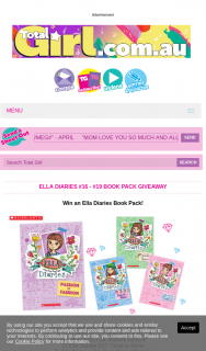 Total Girl – Win 1/17 Ella Diaries Book Packs 5pm (prize valued at $1,019)