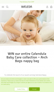 Weleda – Win Our Entire Calendula Baby Care Collection Arch Bags Nappy Bag (prize valued at $351)