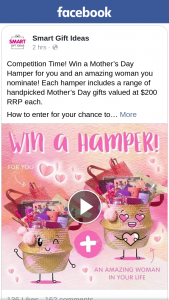 Win a Mother’s Day Hamper for You and an Amazing Woman You Nominate (prize valued at $200)