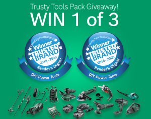 Bosch DIY Australia & New Zealand – Win 1 of 3 Bosch DIY Trusty Tools prize packs