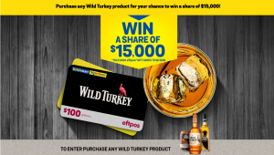 Bottlemart – Wild Turkey – Win 1 of 150 gift cards valued at $100 each