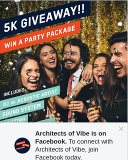 Architects of Vibe – Win a $5000 Event Package