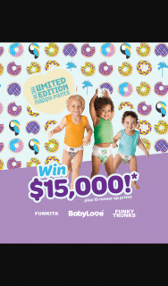 Babylove nappy pants – Win a 3 Month Supply of Babylove Nappies Valued at $250.00. (prize valued at $250)
