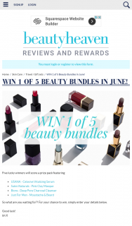Beauty Heaven – Win 1 of 5 Beauty Bundles In June