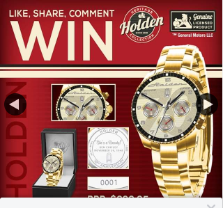Bradford Exchange Australia – Win Our Exclusive Deluxe Holden Men’s Watch