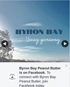 Byron Bay Peanut Butter Co – Win a Byron Bay Getaway