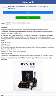 Cacao – Win a Champagne & Chocolate Xl Gift Pack