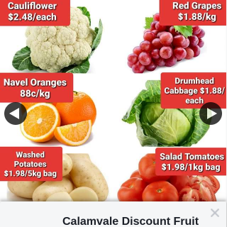 Calamvale Discount Fruit Barn – Win a $60 Voucher (prize valued at $60)