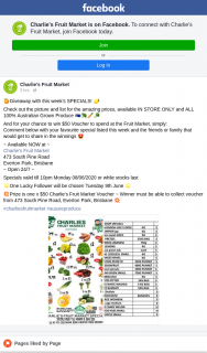Charlie’s Fruit Market Everton Park – Win $50 Voucher to Spend at The Fruit Market