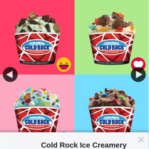 Cold Rock Ice Creamery – Win a $200 Cold Rock Gift Voucher