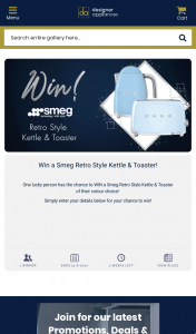 Designer Appliances – Win a Smeg Retro Style Kettle & Toaster (prize valued at $458)