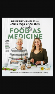 Female – Win One of 4 X Everyday Food As Medicine Valued at $45.00 Each (prize valued at $45)