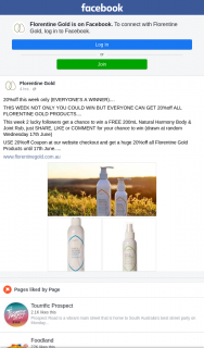 Florentine Gold – Win a Free 200ml Natural Harmony Body & Joint Rub