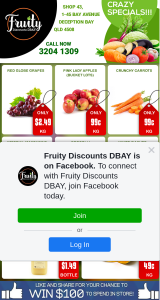 Fruity Discounts DBay – Win $100 to Spend Instore