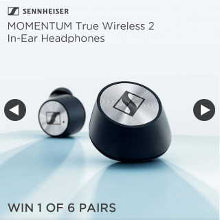 JB HiFi – Win a Sennheiser Momentum True Wireless Ii