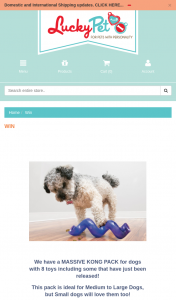 Lucky Pet – Win a Massive Kong Pack (prize valued at $178)