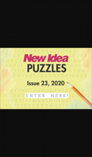 New Idea Puzzles 23 closes 5pm – Competition (prize valued at $1,000)