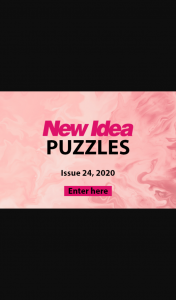 New Idea Puzzles 24 closes 5pm – Competition (prize valued at $1,000)