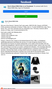 Out & About With Kids – Win One of Five Disney’s “artemis Fowl” Prize Packs