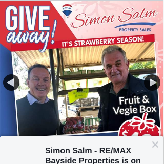 Simon Salm Re-Max Bayside Properties – Win a $40 Fruit & Vege Box Voucher From Randall’s Fruit Farm